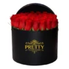 Boite de Fleurs Noire-Fleuriste Casablanca, Livraison Fleurs Casablanca